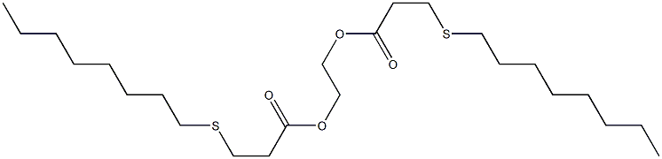 1,2-エタンジオールジ[3-(オクチルチオ)プロピオナート] 化学構造式