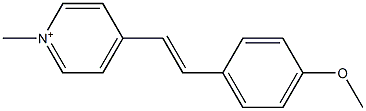 1-Methyl-4-[2-(4-methoxyphenyl)ethenyl]pyridinium Structure