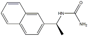 (-)-[(S)-1-(2-Naphtyl)ethyl]urea Struktur