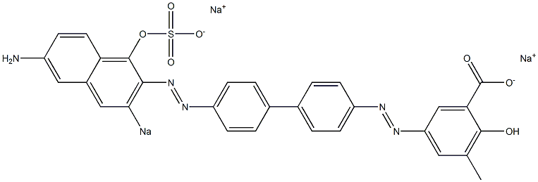 5-[[4'-[(6-Amino-1-hydroxy-3-sodiosulfo-2-naphthalenyl)azo]-1,1'-biphenyl-4-yl]azo]-2-hydroxy-3-methylbenzoic acid sodium salt