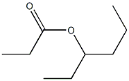 Propionic acid hexan-3-yl ester Struktur