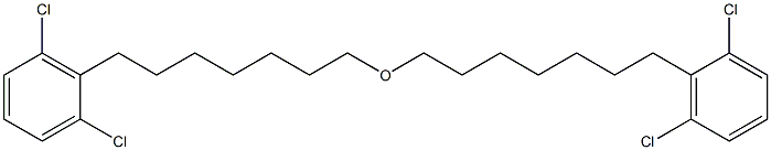 2,6-ジクロロフェニルヘプチルエーテル 化学構造式