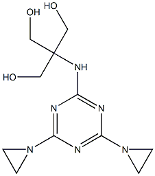 2-[[4,6-Bis(1-aziridinyl)-1,3,5-triazin-2-yl]amino]-2-(hydroxymethyl)-1,3-propanediol,,结构式