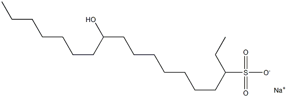  11-Hydroxyoctadecane-3-sulfonic acid sodium salt