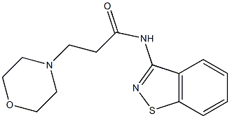 N-(1,2-Benzisothiazol-3-yl)-3-(4-morpholinyl)propanamide Struktur