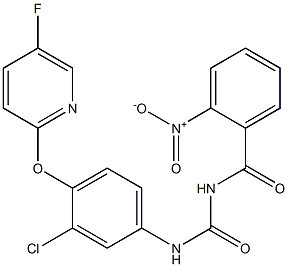 1-(2-Nitrobenzoyl)-3-[4-[(5-fluoro-2-pyridinyl)oxy]-3-chlorophenyl]urea