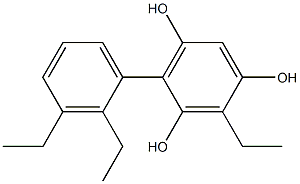 2-Ethyl-4-(2,3-diethylphenyl)benzene-1,3,5-triol|