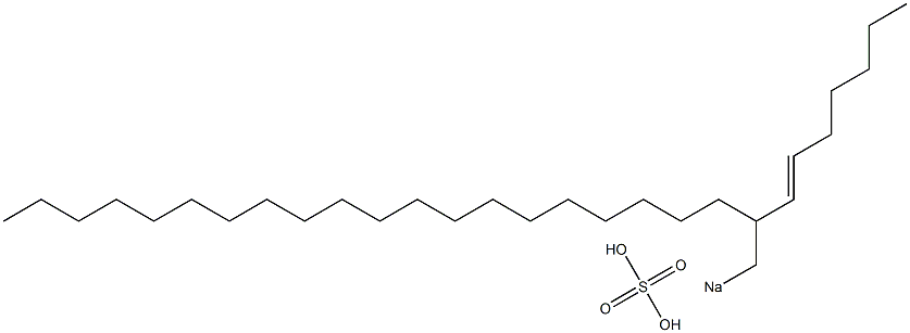 Sulfuric acid 2-(1-heptenyl)docosyl=sodium ester salt