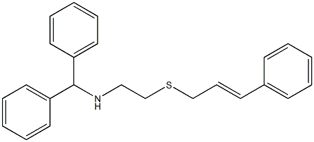 N-[2-(3-Phenyl-2-propenylthio)ethyl]diphenylmethanamine Structure