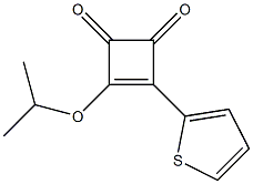 4-イソプロピルオキシ-3-(2-チエニル)-3-シクロブテン-1,2-ジオン 化学構造式