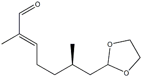  [R,(+)]-7-(1,3-Dioxolane-2-yl)-2,6-dimethyl-2-heptenal