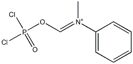 N-(Dichlorophosphinyloxymethylene)-N-methylbenzenaminium Structure