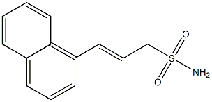 3-(1-Naphtyl)-2-propene-1-sulfonamide 结构式