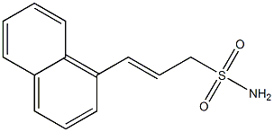 3-(1-Naphtyl)-2-propene-1-sulfonamide,,结构式