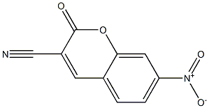 7-Nitro-2-oxo-2H-1-benzopyran-3-carbonitrile,,结构式