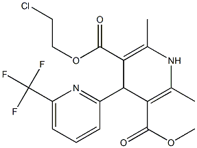  4-[6-(Trifluoromethyl)pyridin-2-yl]-1,4-dihydro-2,6-dimethylpyridine-3,5-dicarboxylic acid 3-methyl 5-(2-chloroethyl) ester