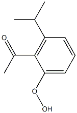 2-Acetyl-3-isopropylphenyl hydroperoxide Structure