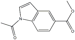 1-Acetyl-1H-indole-5-carboxylic acid methyl ester Struktur