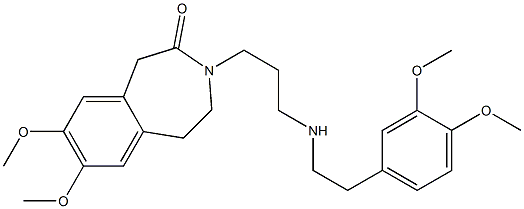 4,5-Dihydro-7,8-dimethoxy-3-[3-[2-(3,4-dimethoxyphenyl)ethylamino]propyl]-1H-3-benzazepin-2(3H)-one