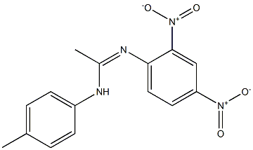 N1-(4-Methylphenyl)-N2-(2,4-dinitrophenyl)acetamidine,,结构式