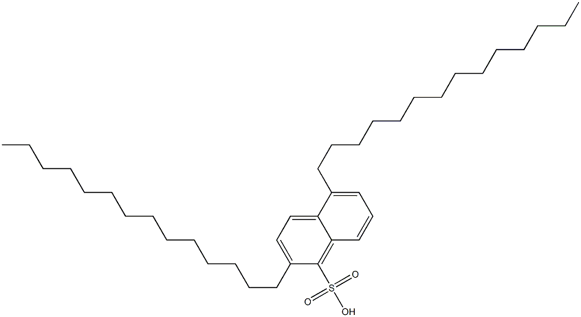 2,5-Ditetradecyl-1-naphthalenesulfonic acid,,结构式