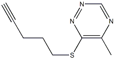 5-Methyl-6-(4-pentynylthio)-1,2,4-triazine