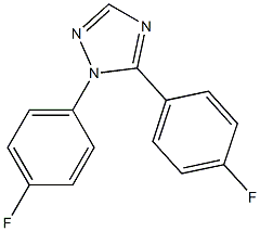 1,5-Bis(4-fluorophenyl)-1H-1,2,4-triazole Struktur