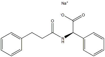 2-Phenyl-N-(3-phenylpropionyl)-D-glycine sodium salt,,结构式