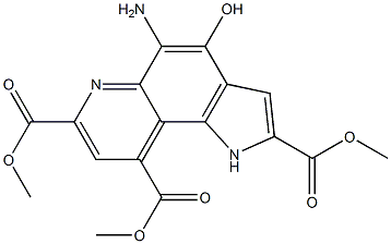  5-Amino-4-hydroxy-1H-pyrrolo[2,3-f]quinoline-2,7,9-tricarboxylic acid trimethyl ester