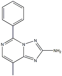 2-Amino-5-[phenyl]-8-methyl[1,2,4]triazolo[1,5-c]pyrimidine Structure