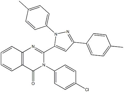 3-(4-Chlorophenyl)-2-[3-(4-methylphenyl)-1-(4-methylphenyl)-1H-pyrazol-5-yl]quinazolin-4(3H)-one