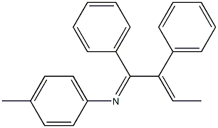 1,2-Diphenyl-N-(p-tolyl)-2-buten-1-imine Structure