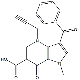 3-Benzoyl-4,7-dihydro-1,2-dimethyl-4-(2-propynyl)-7-oxo-1H-pyrrolo[3,2-b]pyridine-6-carboxylic acid