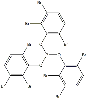 Phosphorous acid tris(2,3,6-tribromophenyl) ester,,结构式