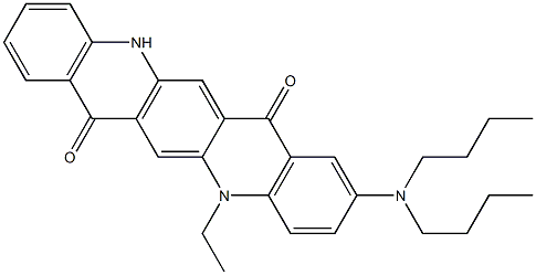 2-(Dibutylamino)-5-ethyl-5,12-dihydroquino[2,3-b]acridine-7,14-dione