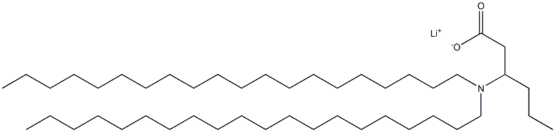 3-(Diicosylamino)hexanoic acid lithium salt Structure