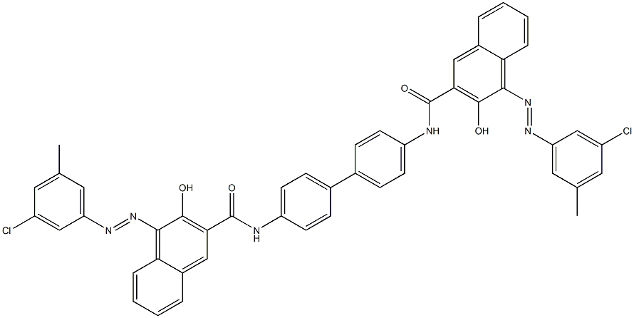 4,4'-Bis[1-[(3-chloro-5-methylphenyl)azo]-2-hydroxy-3-naphthoylamino]biphenyl