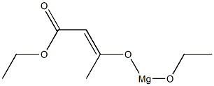 Ethoxy[2-(ethoxycarbonyl)-1-methylvinyloxy]magnesium Structure