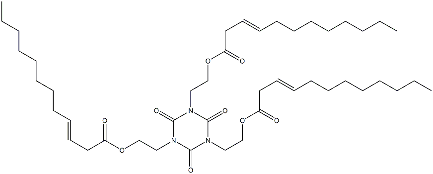 1,3,5-Tris[2-(3-dodecenoyloxy)ethyl]hexahydro-1,3,5-triazine-2,4,6-trione