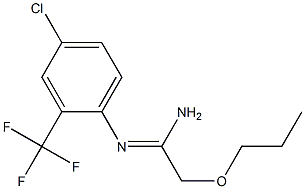 N'-[4-Chloro-2-(trifluoromethyl)phenyl]-2-propoxyacetamidine Structure