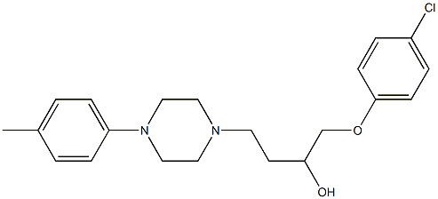1-(4-Chlorophenoxy)-4-[4-[4-methylphenyl]-1-piperazinyl]-2-butanol