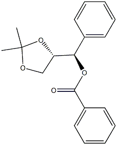 (4S)-4-[(R)-(Benzoyloxy)phenylmethyl]-2,2-dimethyl-1,3-dioxolane Structure