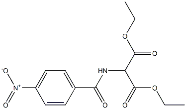 2-(4-Nitrobenzoylamino)malonic acid diethyl ester Struktur