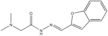 N2-(Benzofuran-2-ylmethylene)-2-(N,N-dimethylamino)acetohydrazide Structure