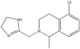 2-[[(1,2,3,4-Tetrahydro-5-chloro-1-methylisoquinolin)-2-yl]methyl]-4,5-dihydro-1H-imidazole Structure