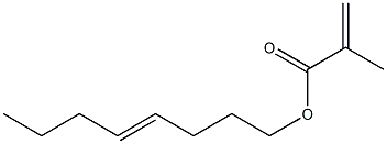Methacrylic acid (4-octenyl) ester Struktur