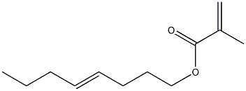 メタクリル酸(4-オクテニル) 化学構造式