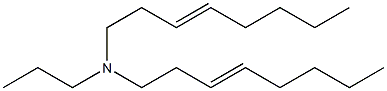 N-Propyl-N,N-di(3-octenyl)amine Structure