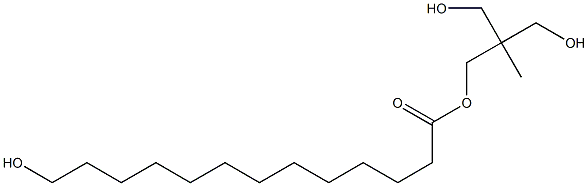 13-Hydroxytridecanoic acid 2,2-bis(hydroxymethyl)propyl ester,,结构式