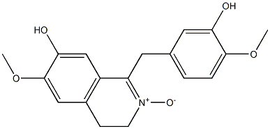 1-(3-Hydroxy-4-methoxybenzyl)-7-hydroxy-6-methoxy-3,4-dihydroisoquinoline 2-oxide|